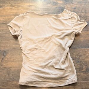 Classic Women's Short-Sleeve Tee in Beige
